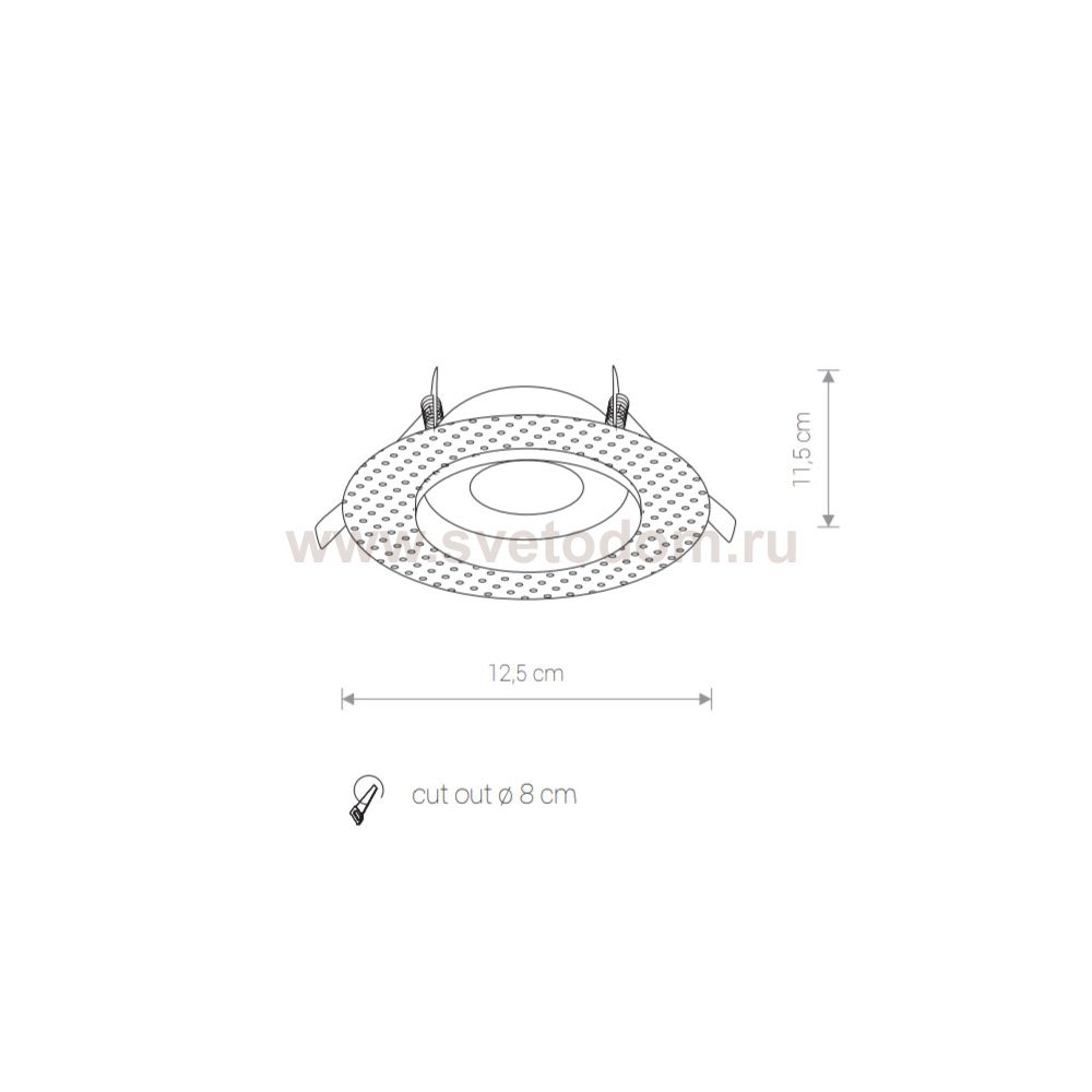 Встраиваемый светильник Nowodvorski Echo 8372