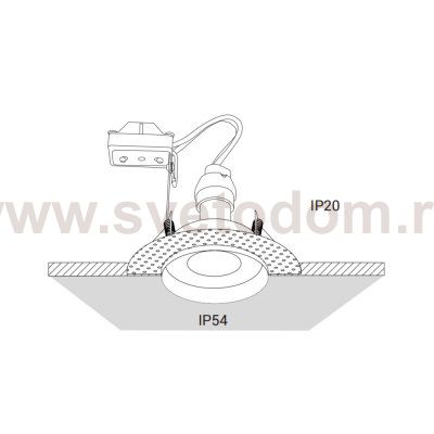 Встраиваемый светильник Nowodvorski Echo 8372