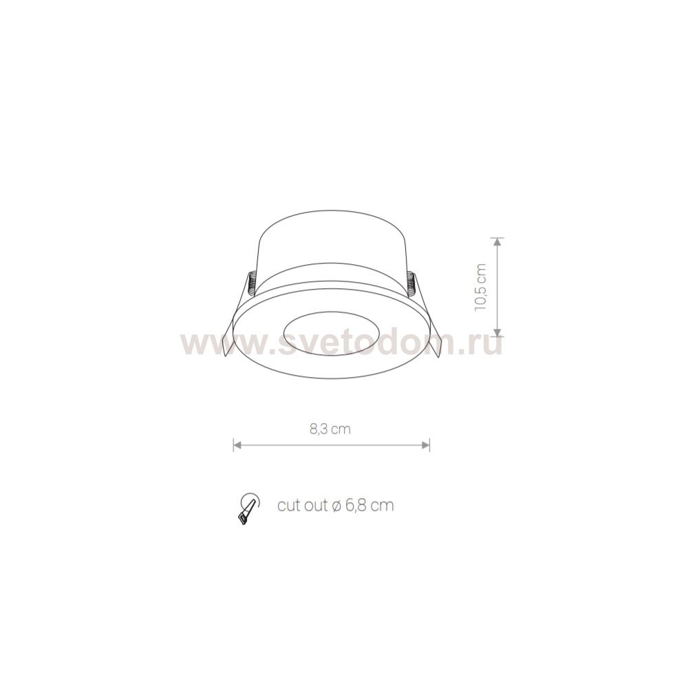 Встраиваемый светильник Nowodvorski Golf 8376