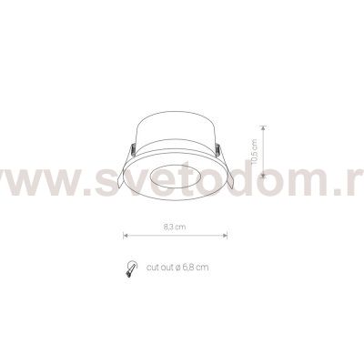 Встраиваемый светильник Nowodvorski Golf 8376