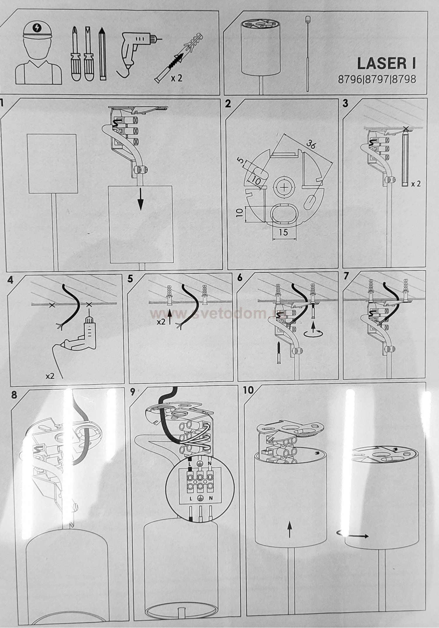 Подвесной светильник Laser 750 8431 Nowodvorski черный / латунь