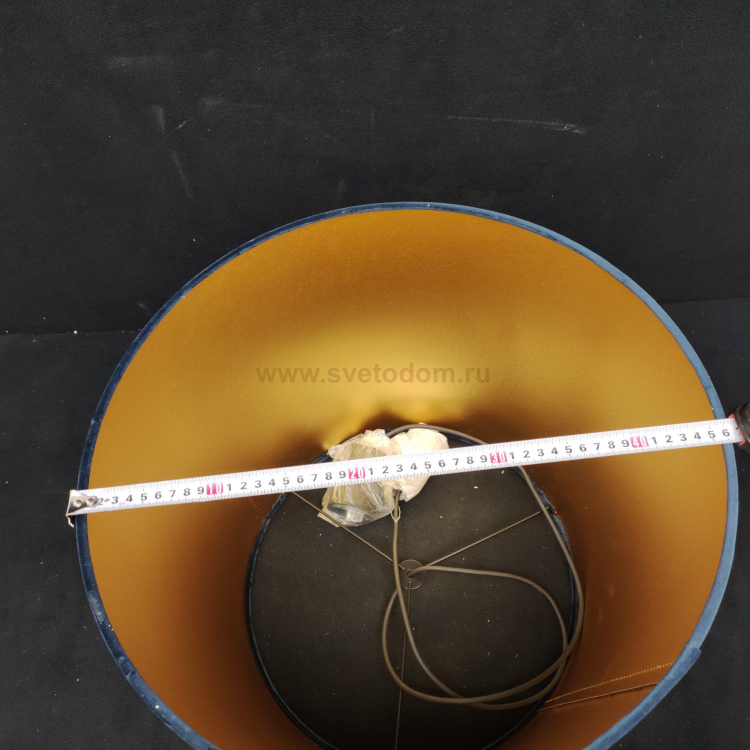 Подвесной светильник из синей замши Cone M 8443 Nowodvorski