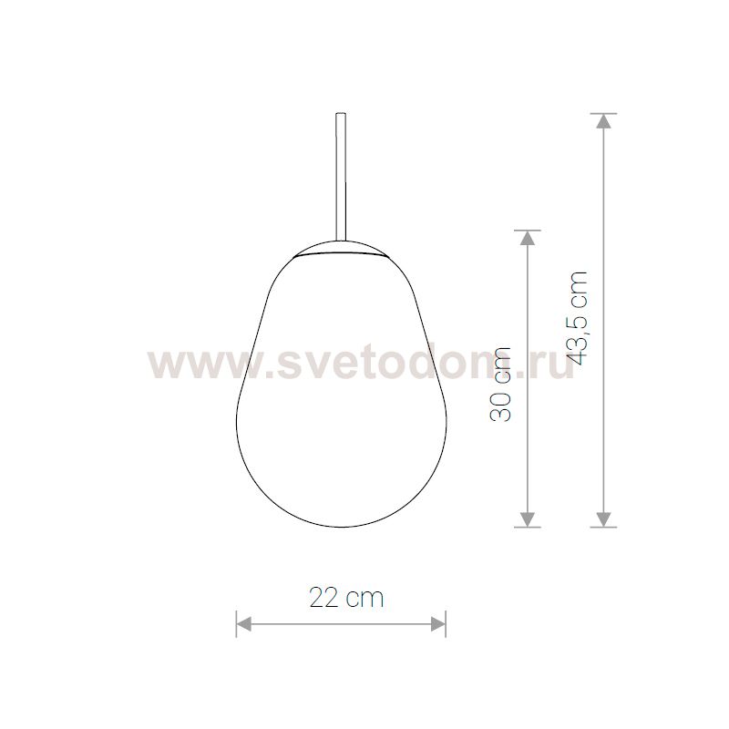 Плафон Nowodvorski Cameleon Pear S 8534