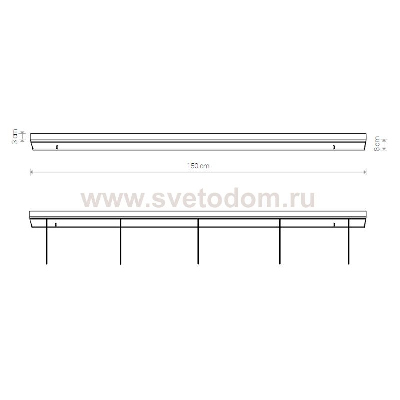 Основание для светильника Nowodvorski Cameleon Canopy B 1500 8560