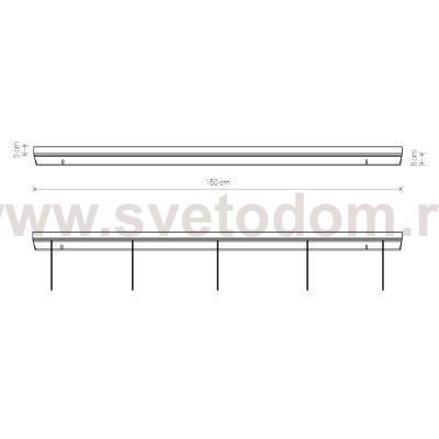 Основание для светильника Nowodvorski Cameleon Canopy B 1500 8560