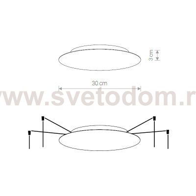 Основание для светильника Nowodvorski Cameleon Canopy A 8565