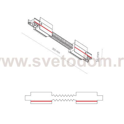 Коннектор прямой гибкий Nowodvorski Ctls Power 8677