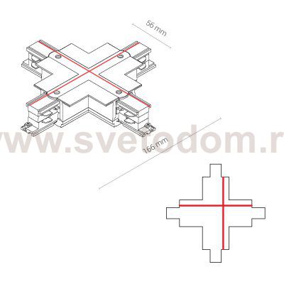 Коннектор X-образный Nowodvorski Ctls Power 8678
