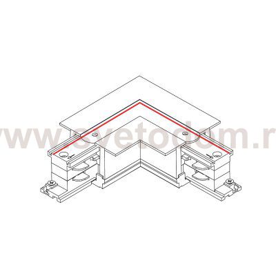 Коннектор L-образный левый Nowodvorski Ctls Power 8684