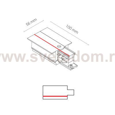Заглушка с питанием правая Nowodvorski Ctls Power 8690