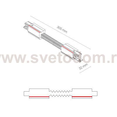 Коннектор прямой гибкий Nowodvorski Ctls Power 8698