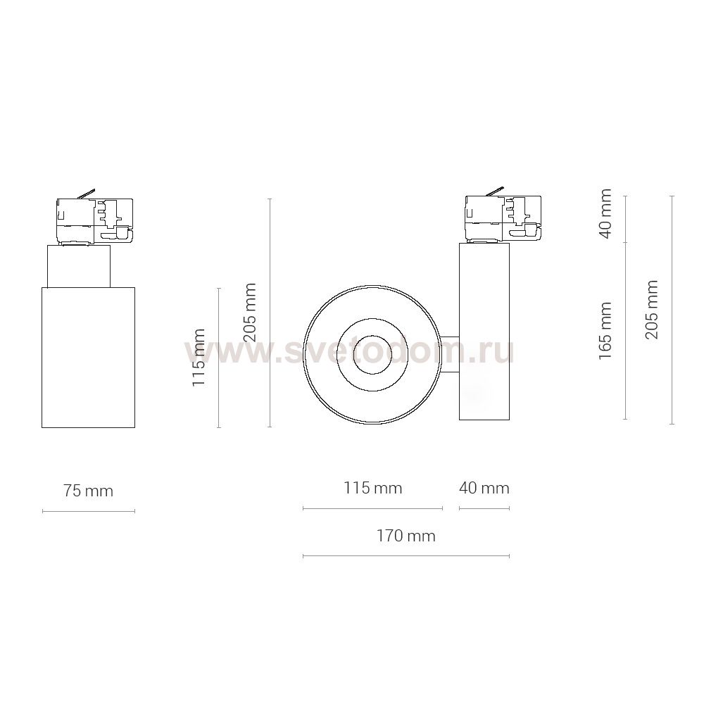 Трековый светильник Nowodvorski Nea Led 8751