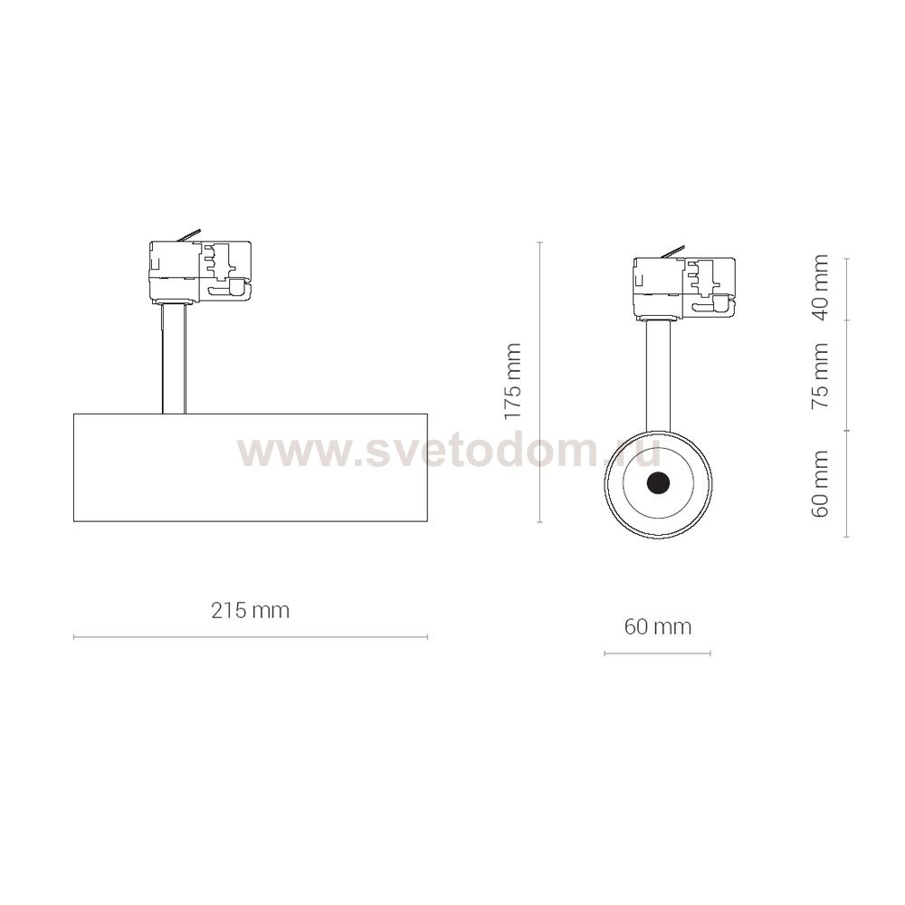 Трековый светильник Nowodvorski Milo Led 8763