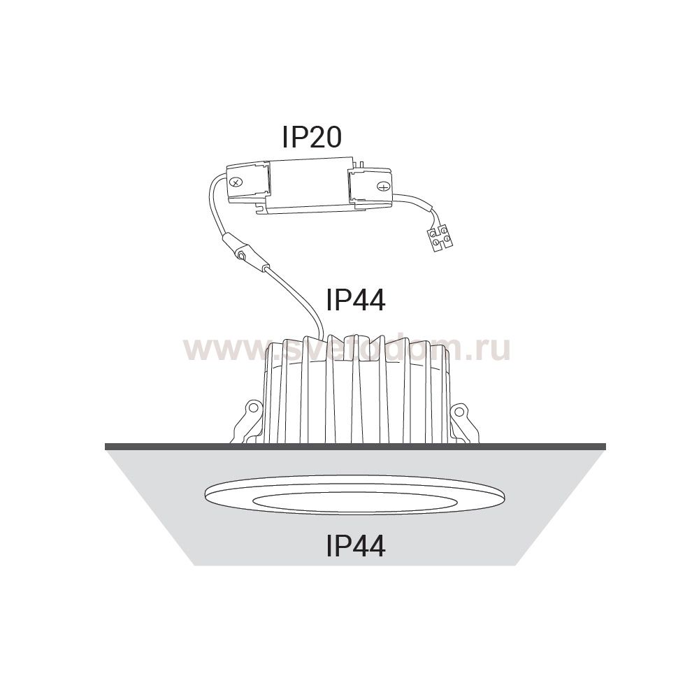 Встраиваемый светильник Nowodvorski Kea Led 8767