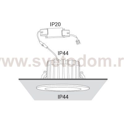 Встраиваемый светильник Nowodvorski Kea Led 8767
