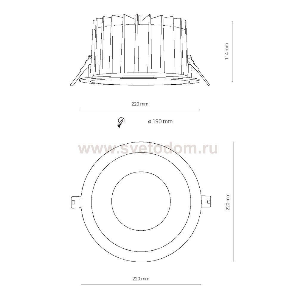 Встраиваемый светильник Nowodvorski Kea Led 8767