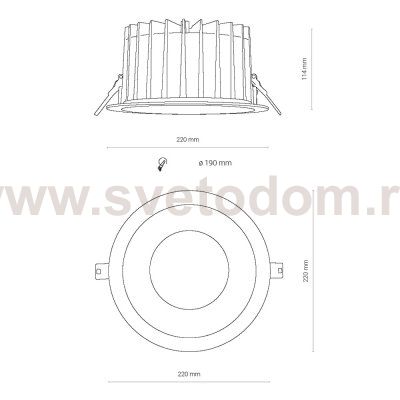 Встраиваемый светильник Nowodvorski Kea Led 8767