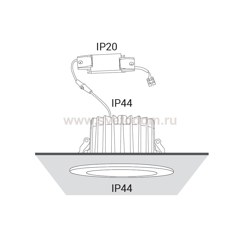 Встраиваемый светильник Nowodvorski Kea Led 8770