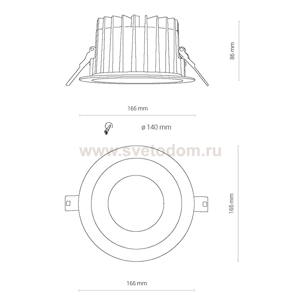 Встраиваемый светильник Nowodvorski Kea Led 8770