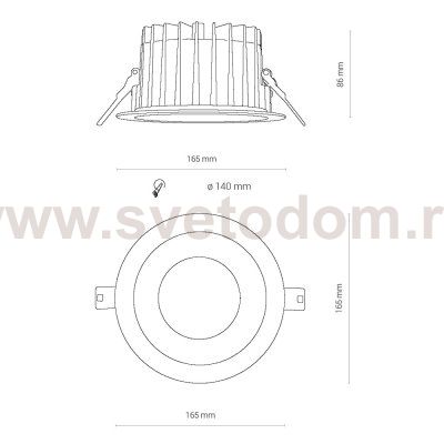 Встраиваемый светильник Nowodvorski Kea Led 8770