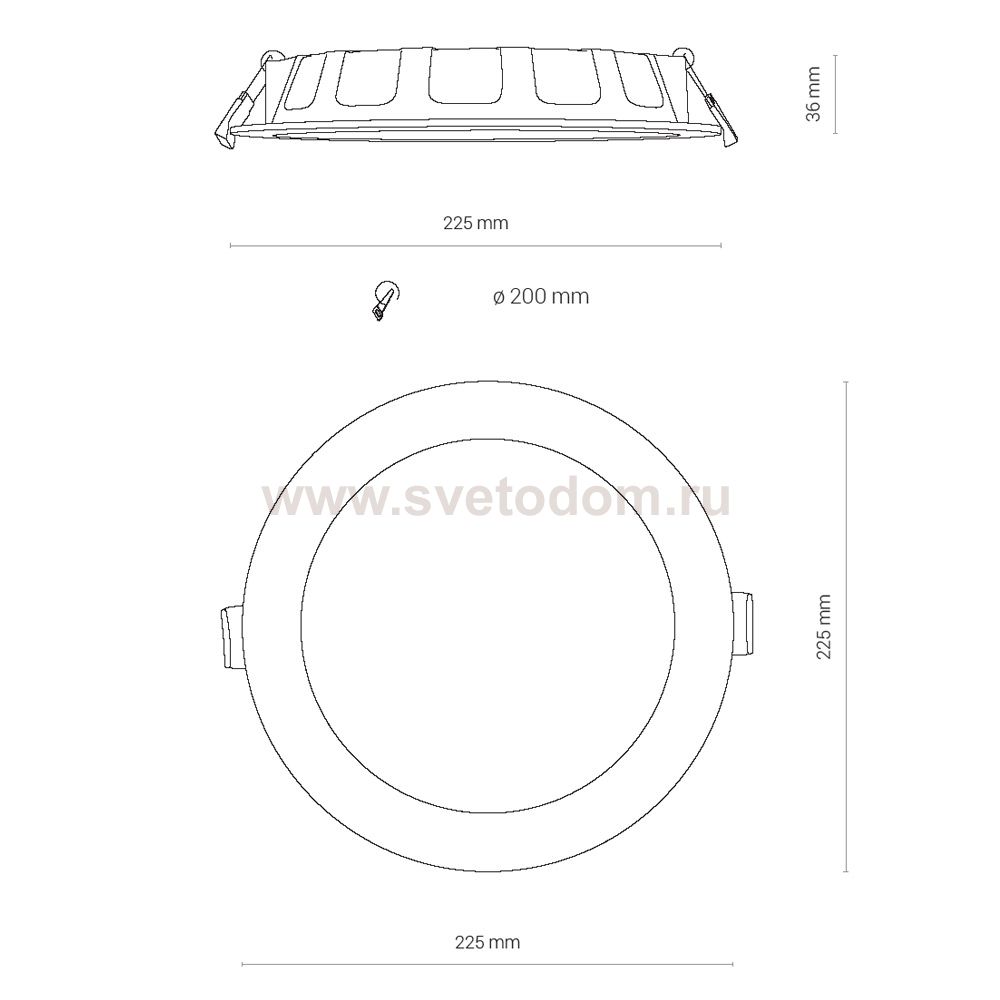 Встраиваемый светильник Nowodvorski Kos Led 8774