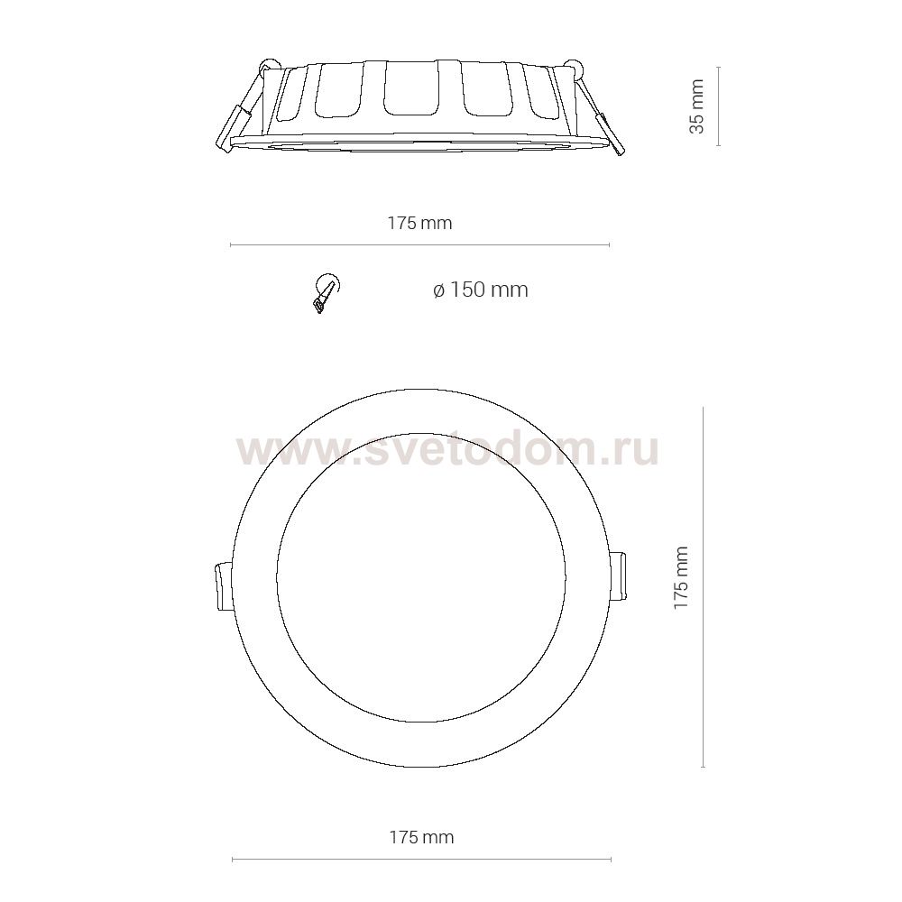 Встраиваемый светильник Nowodvorski Kos Led 8776