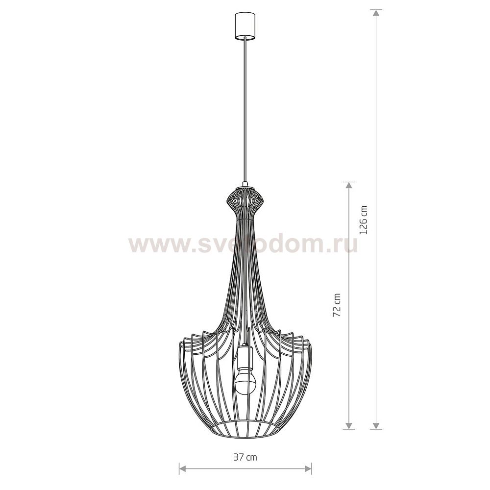 Люстра подвесная Nowodvorski LUKSOR BLACK S 8851