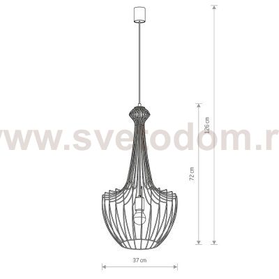 Люстра подвесная Nowodvorski LUKSOR BLACK S 8851
