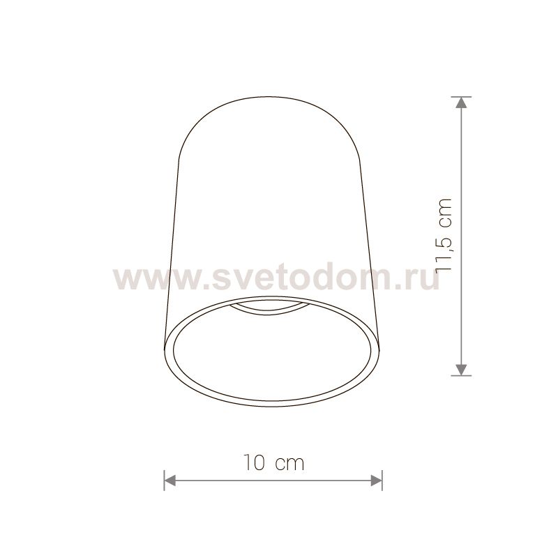 Светильник накладной Nowodvorski EYE TONE BLACKBLACK 8930