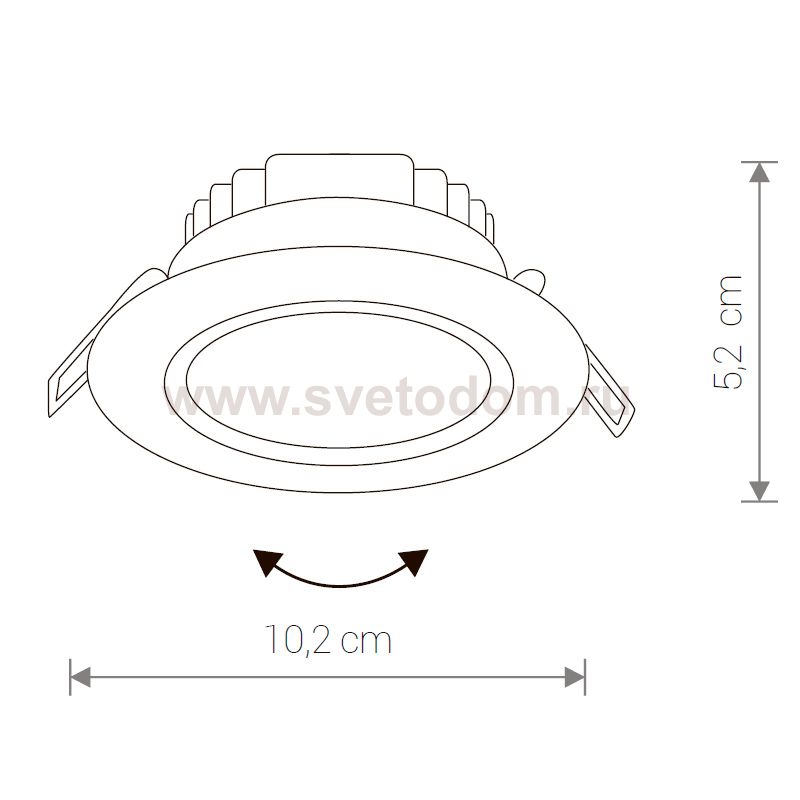 Светильник встраиваемый Nowodvorski EOL LED 5W, 4000K 8990