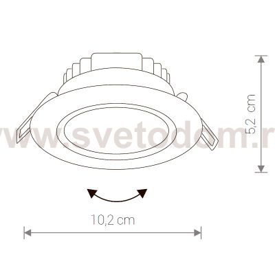 Светильник встраиваемый Nowodvorski EOL LED 5W, 4000K 8990