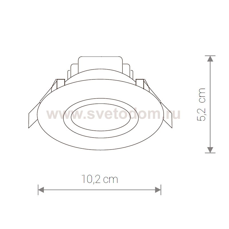 Светильник встраиваемый Nowodvorski HELIOS LED 5W, 3000K 8991