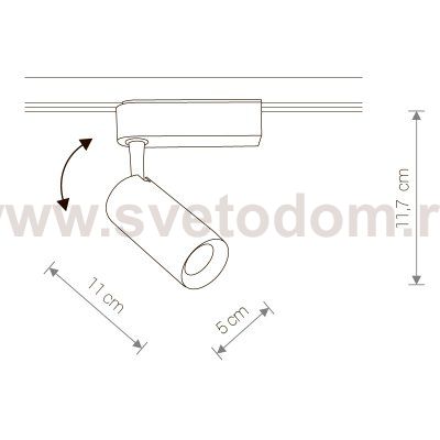 Светильник для трековой системы Nowodvorski PROFILE IRIS LED BLACK 12W, 4000K 9003
