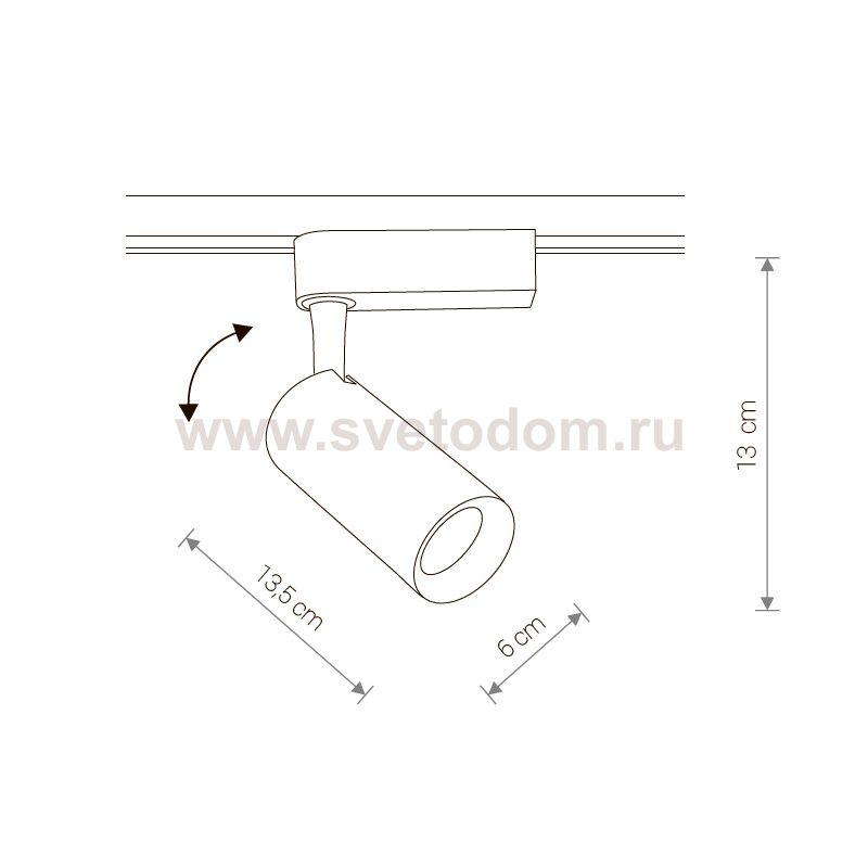 Светильник для трековой системы Nowodvorski PROFILE IRIS LED WHITE 20W, 4000K 9006
