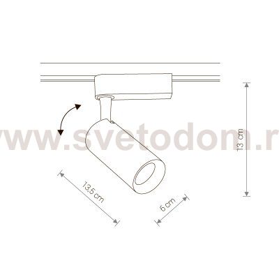 Светильник для трековой системы Nowodvorski PROFILE IRIS LED WHITE 20W, 4000K 9006