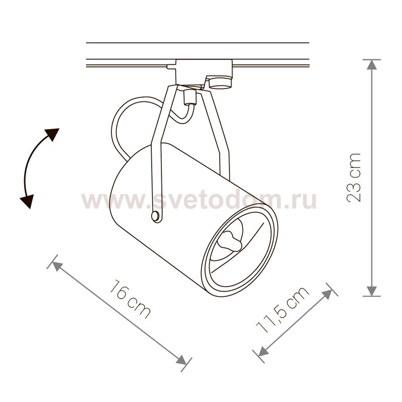 Светильник для трековой системы Nowodvorski PROFILE BIT PLUS BLACK 9018