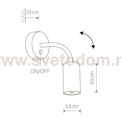 Бра Nowodvorski EYE FLEX WHITE S 9070