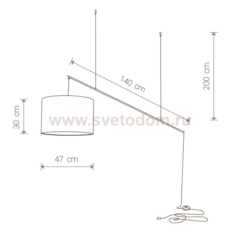 Светильник подвесной Nowodvorski FISHING ROD 9075