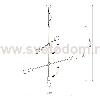 Люстра подвесная Nowodvorski STICKS GOLD V 9076