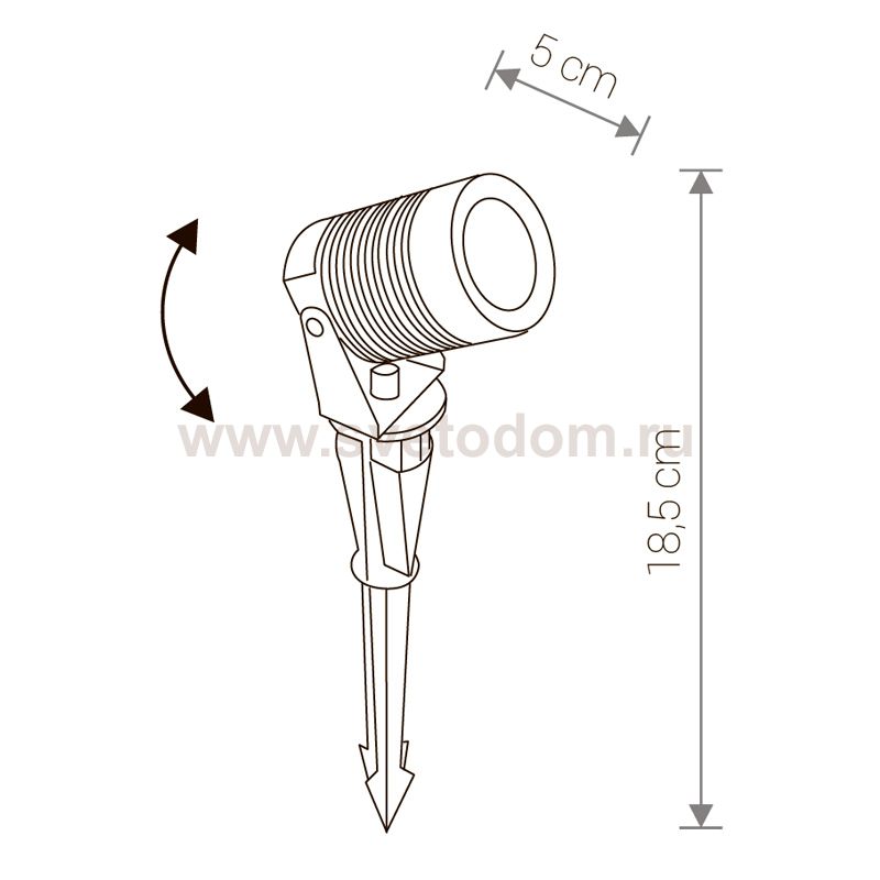 Ландшафтный светильник Nowodvorski SPIKE LED M 9100