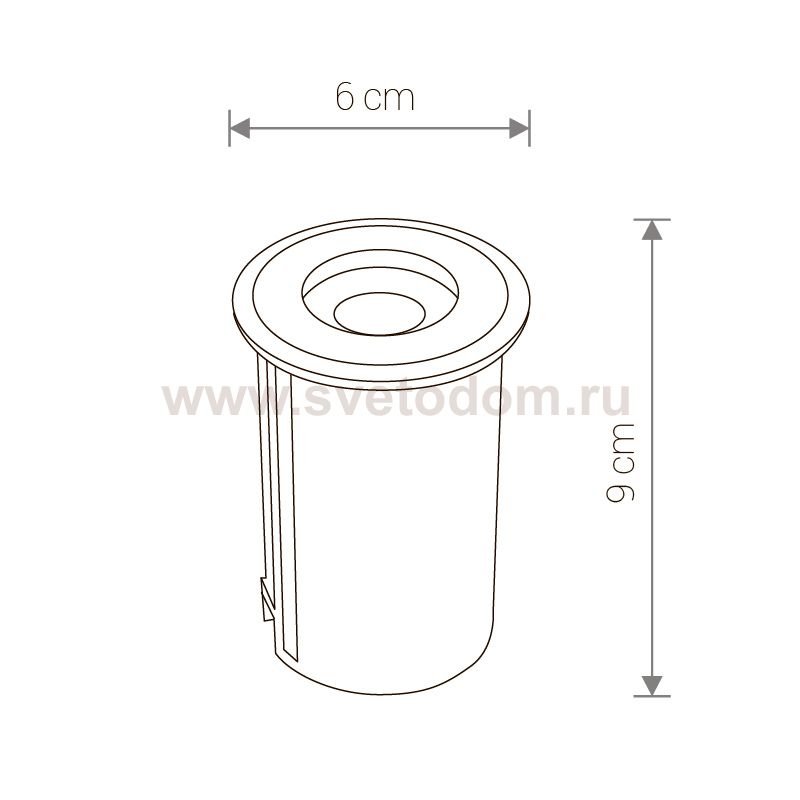 Уличный грунтовый светильник Nowodvorski PICCO LED M 9105