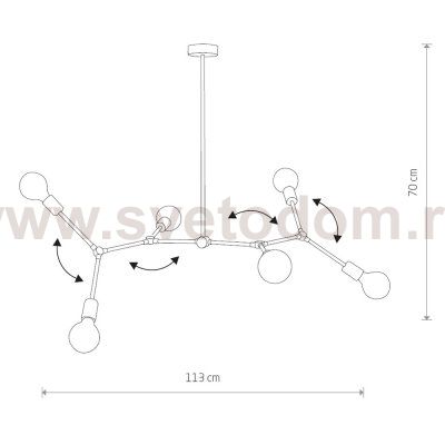 Люстра потолочная Nowodvorski TWIG VI 9138