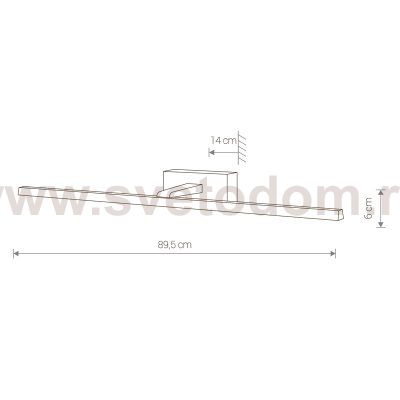 Светильник настенный Nowodvorski VAN GOGH LED CHROM L 9176