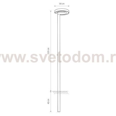 Уличный светильник Nowodvorski POLE LED I 9185