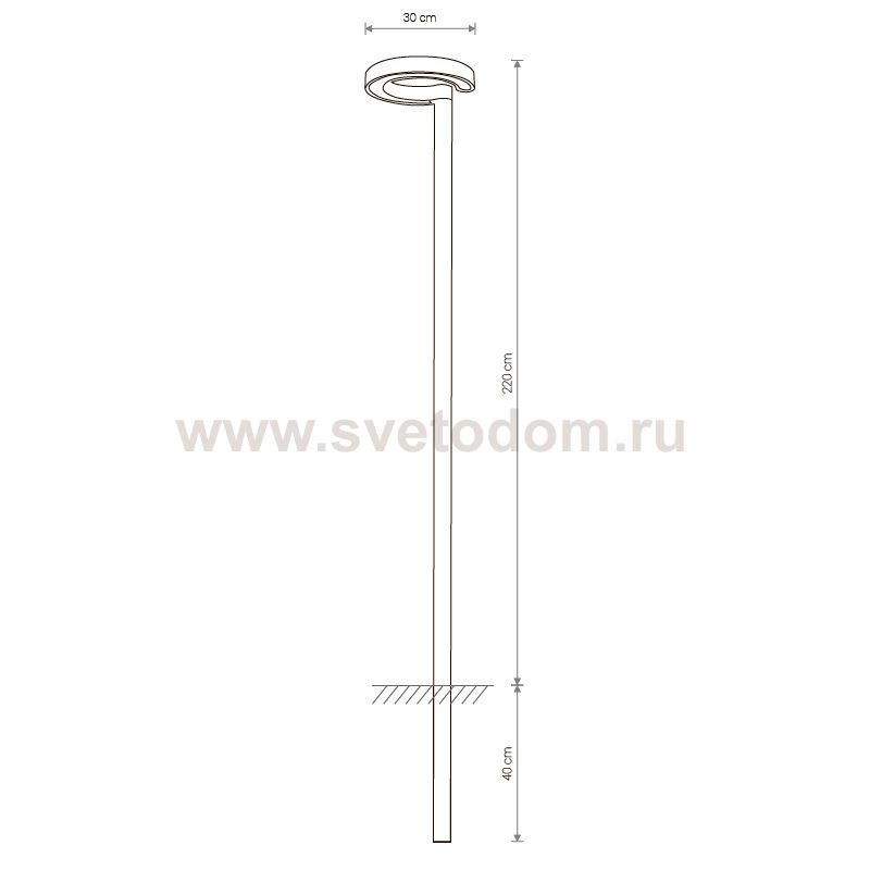 Уличный светильник Nowodvorski POLE LED I 9185