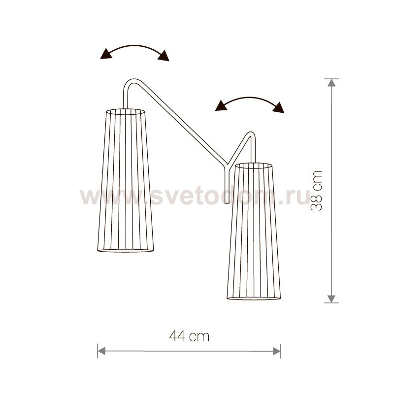 Бра Nowodvorski DOVER BLACK II 9265