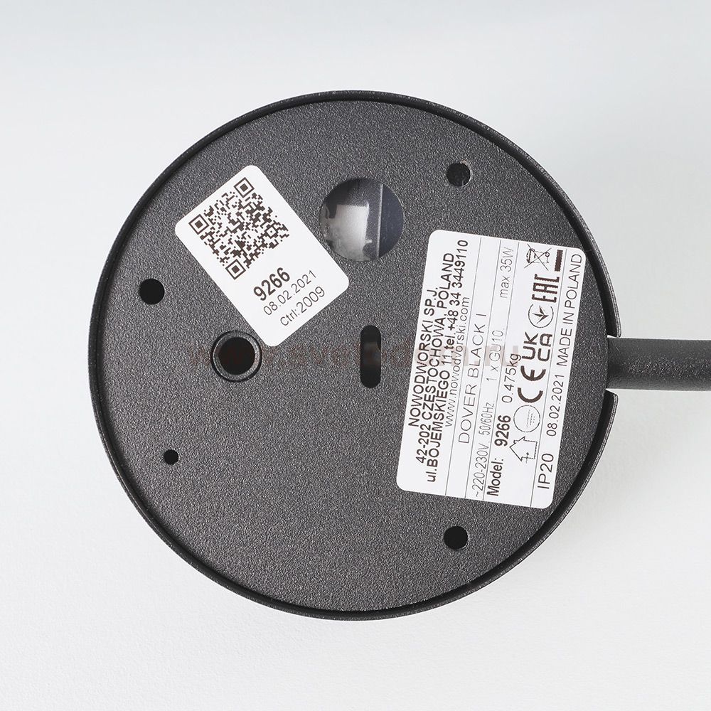Бра Nowodvorski DOVER BLACK I 9266