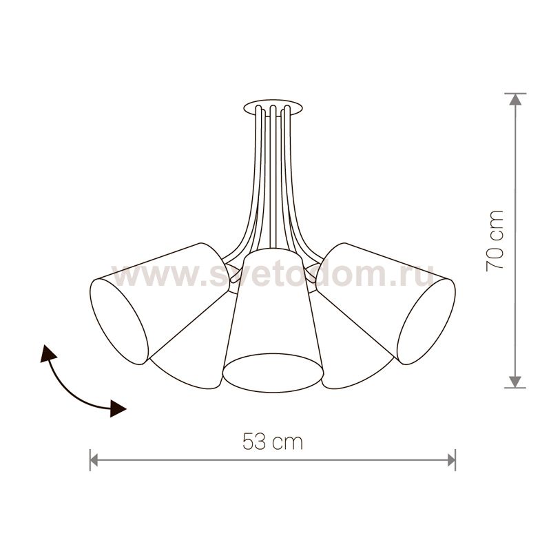 Люстра потолочная Nowodvorski FLEX SHAD WHITE V 9277