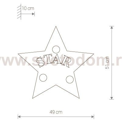 Светильник настенный Nowodvorski TOY-STAR 9293