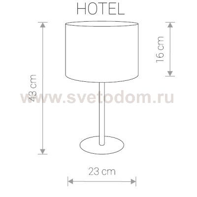 Настольная лампа Nowodvorski HOTEL GRAY I 9301